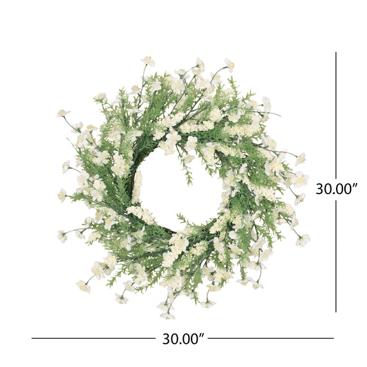 30" Plum Blossom Wreath