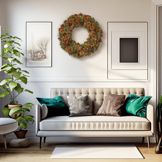 *CLEARANCE SALE* 18.5'' PINE CONE WREATH